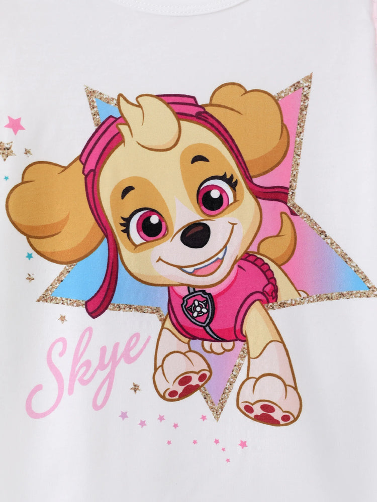 Sweat-shirt à manches flottantes Skye de la Pat'Patrouille pour petite fille, blanc
