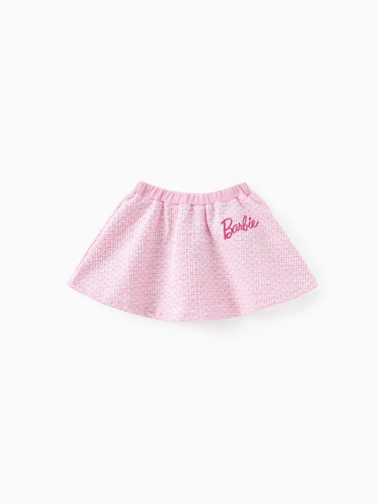 Tenue Barbie pour petite fille, imprimé personnage Sweet Secret, haut boutonné ou jupe incarnadinepink