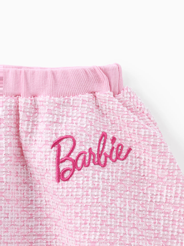 Tenue Barbie pour petite fille, imprimé personnage Sweet Secret, haut boutonné ou jupe incarnadinepink