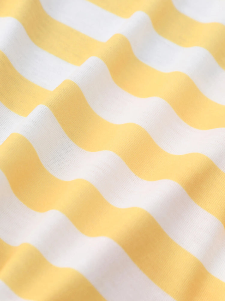 Disney Winnie the Pooh Baby Boy Naia? Character Print with Stripes Onesies Yellow