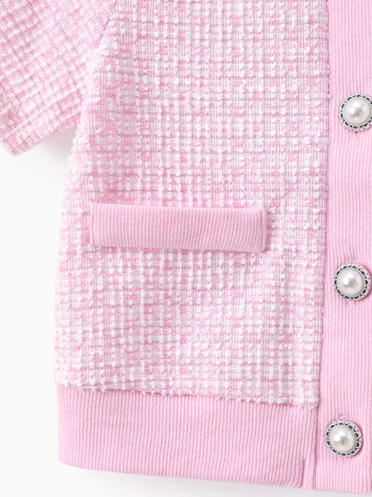 Barbie Kleinkind/Kind Mädchen Süß 1 Stück Secret Button Top ODER 1 Stück Kleid rosa