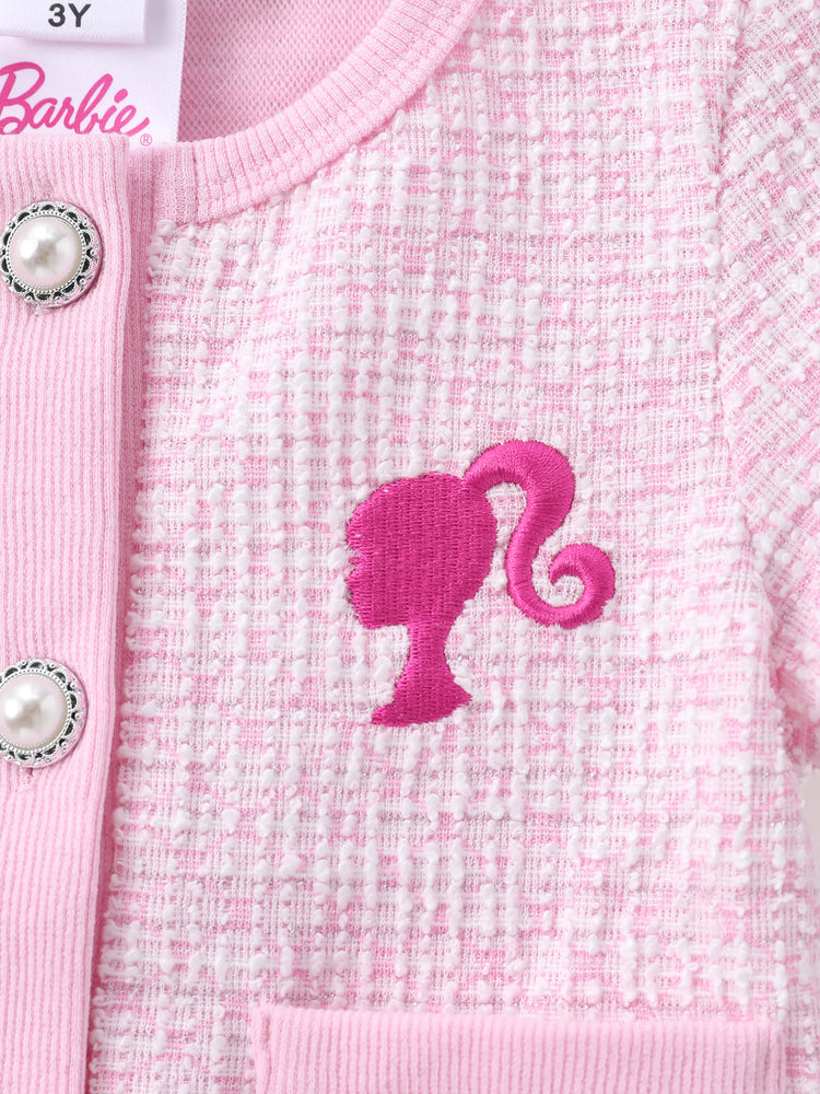 Barbie Kleinkind/Kind Mädchen Süß 1 Stück Secret Button Top ODER 1 Stück Kleid rosa