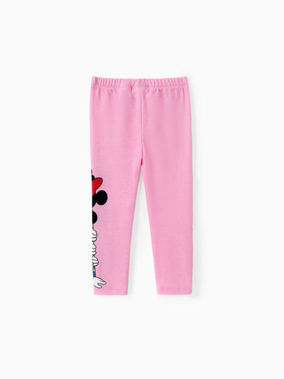 Leggings rosas para niña pequeña de Disney Mickey y sus amigos
