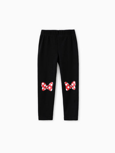 Disney Mickey and Friends Kid Girls Polka Dots Print Long-sleeve Hooded Top/Pants Black