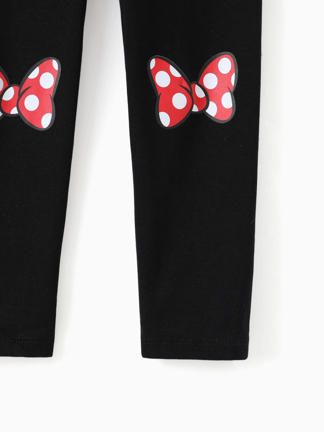 Disney Mickey and Friends Kid Girls Polka Dots Print Long-sleeve Hooded Top/Pants Black