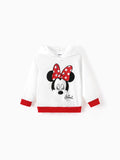 Sweat à capuche Minnie blanc pour petite fille Disney Mickey et ses amis