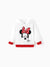 Disney Mickey and Friends Toddler/Kid Girl Minnie Hooded Sweatshirt White