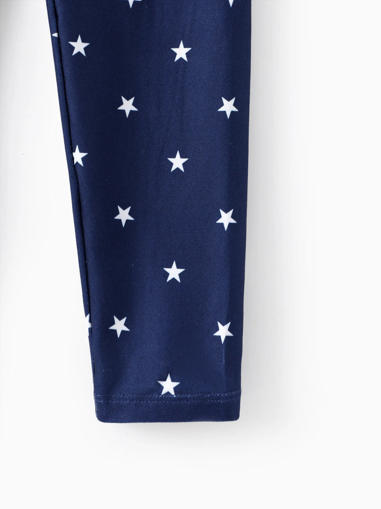 Toddler/Kid Girl Elasticized Leggings Dark Blue