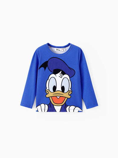 Disney Mickey and Friends Toddler/ Kid Boy Donald Naia? Print Long-sleeve Tee Orange red