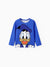 Disney Mickey and Friends Toddler/ Kid Boy Donald Naia? Print Long-sleeve Tee Orange red