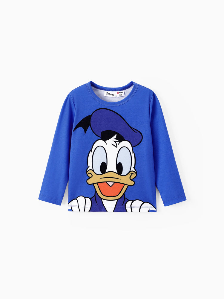 T-shirt à manches longues imprimé Donald Naia™ pour tout-petit/enfant garçon Disney Mickey et ses amis, orange et rouge
