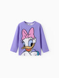 Disney Mickey and Friends Toddler & Kids Girl Daisy Naia? Long-sleeve Tee Purple