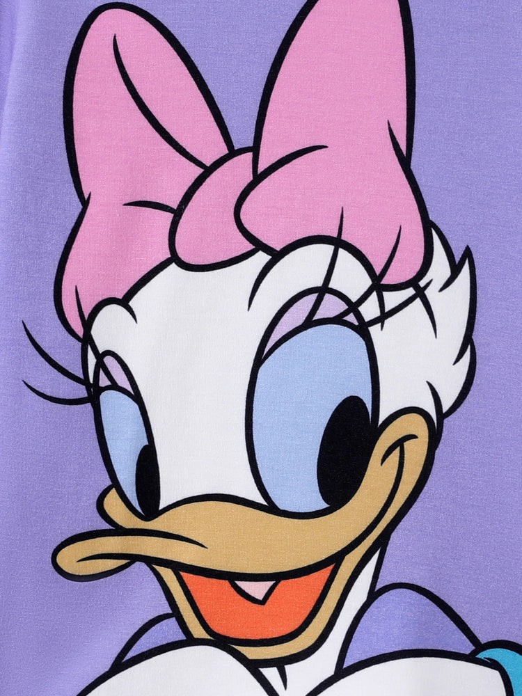 Disney Mickey and Friends Toddler & Kids Girl Daisy Naia? Long-sleeve Tee Purple