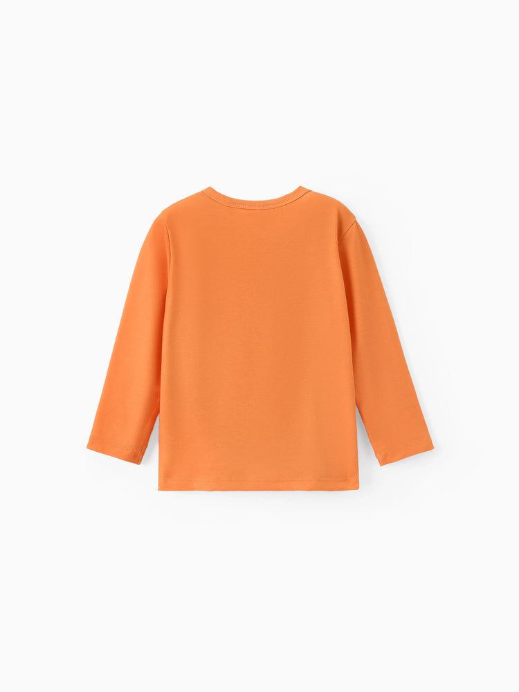 T-shirt à manches longues imprimé Disney Mickey et ses amis pour tout-petit/enfant garçon Goofy Naia™ Orange rouge