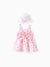 Ensemble 2 pièces pour bébé fille avec robe et nœud papillon Little Daisy, rose