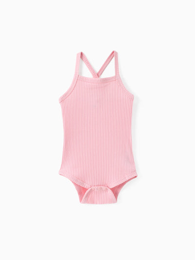 Barboteuse bébé fille 95 % coton rose clair