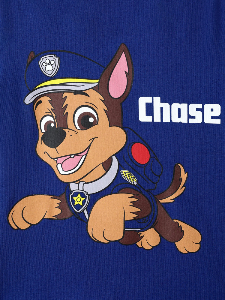 PAW Patrol Toddler Boy Chase 94% Cotton Short-sleeve Tee royalblue