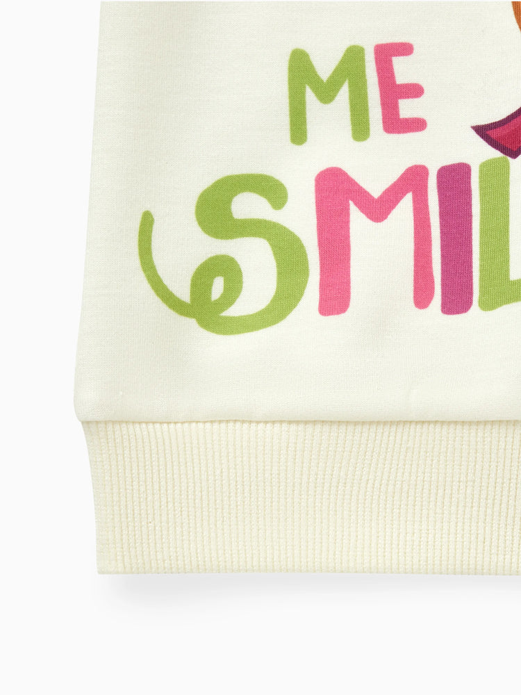 Sweat-shirt en coton Skye pour tout-petit garçon/fille de la Pat'Patrouille, abricot jaune