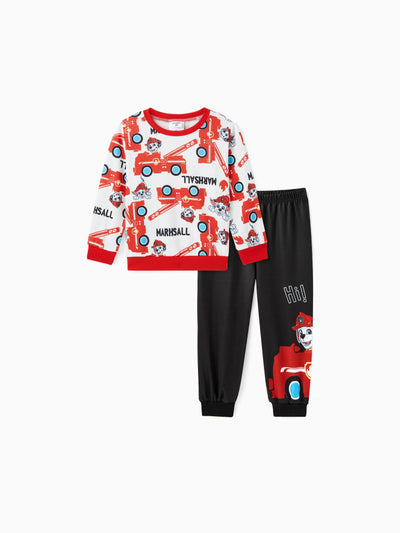 Ensemble sweat-shirt et pantalon Marshall pour tout-petit garçon Paw Patrol rouge