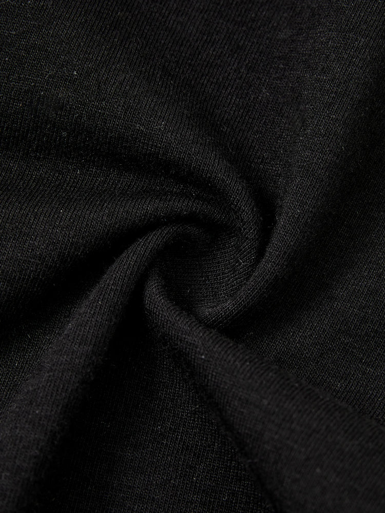 Toddler/Kid Girl Solid Color Cotton Leggings Shorts Black