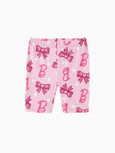 Barbie Toddler/Kid GirlsBowknot Print Leggings
 Pink