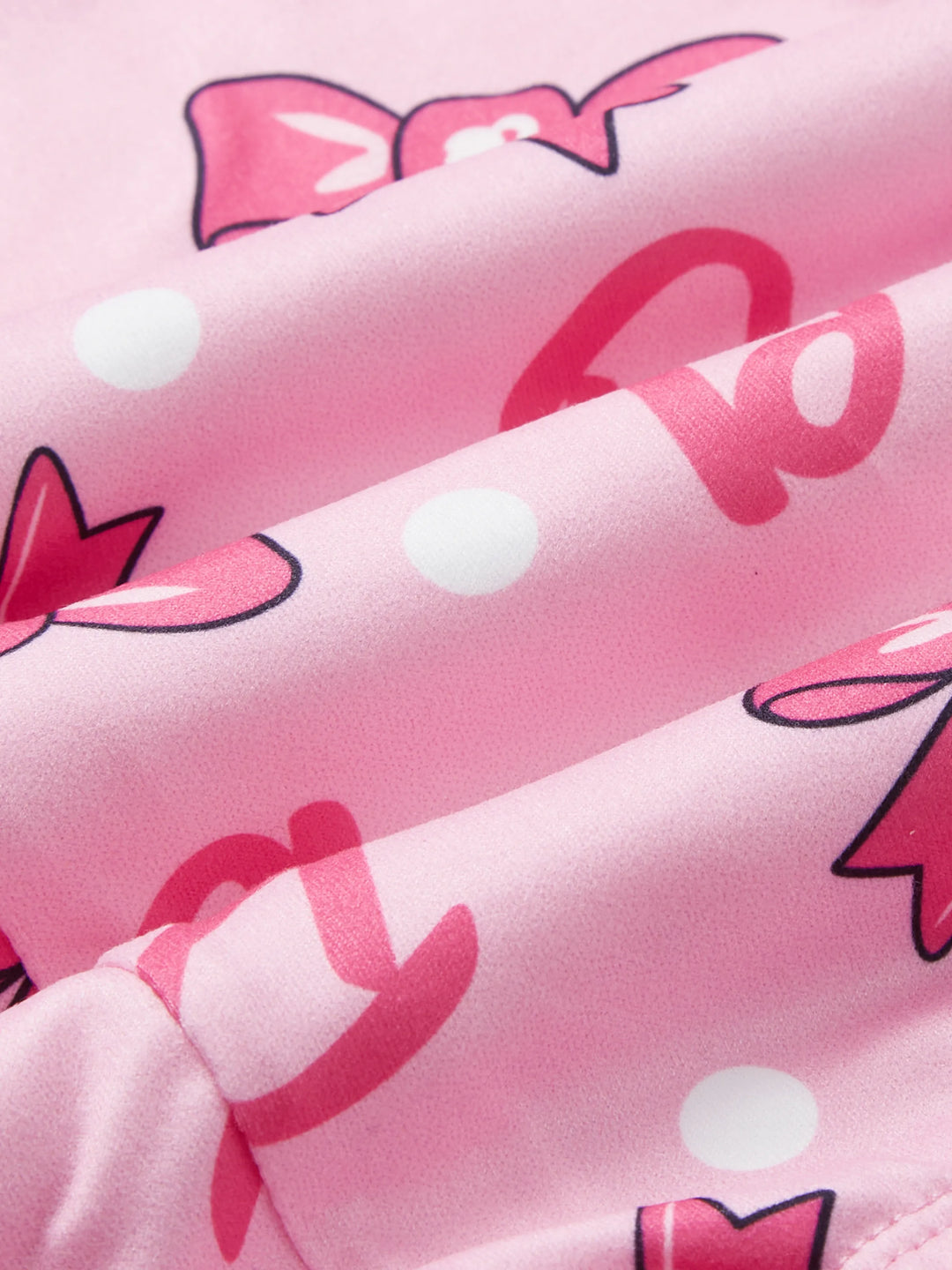 Leggings à imprimé nœud pour fillette Barbie
 Rose