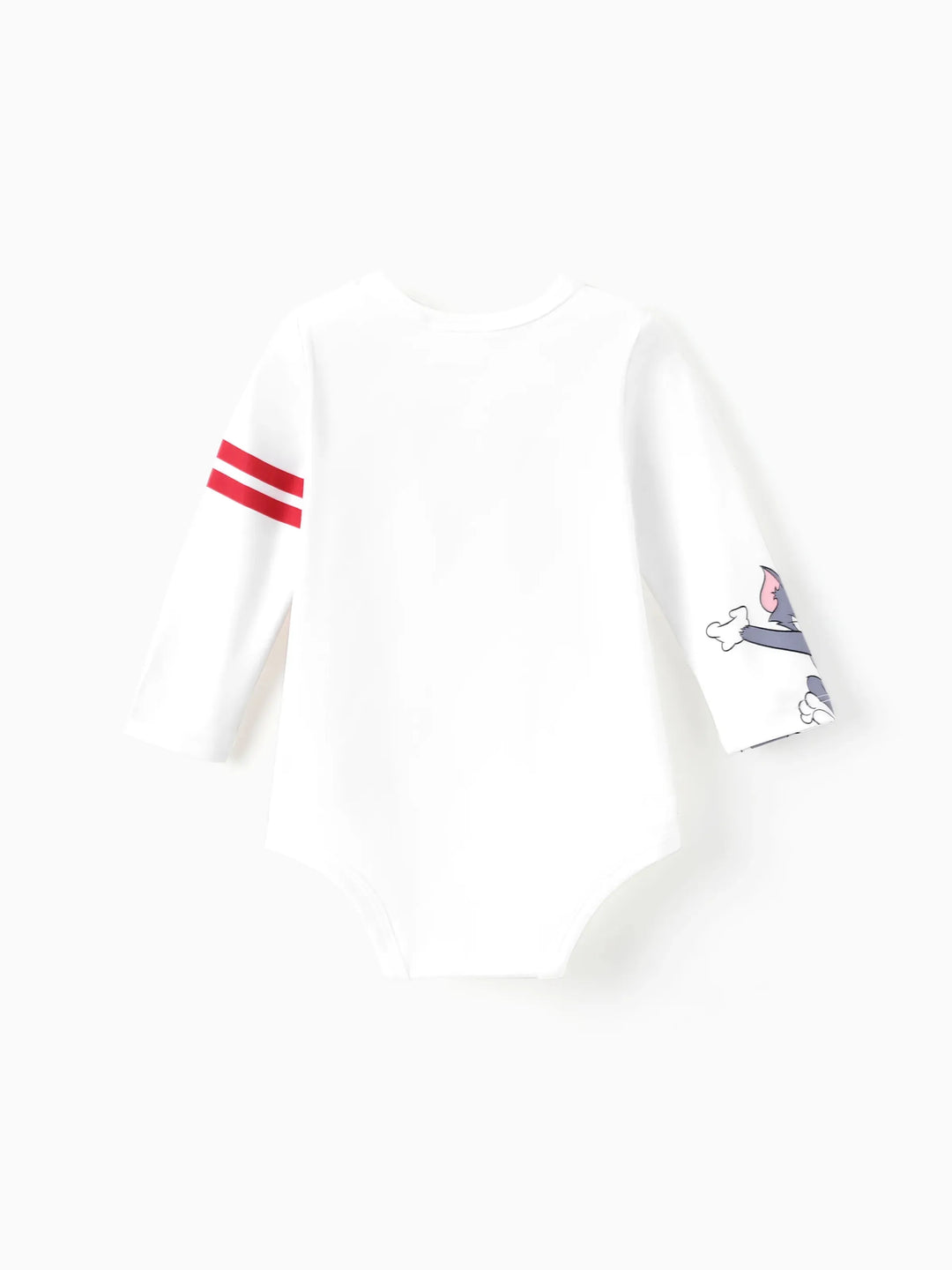 Tom und Jerry Junge/Baby Strampler mit lustigem Basketballmuster  weiß