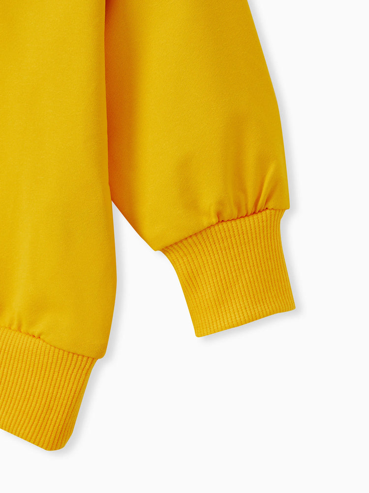 Baby/Toddler Girl/Boy Clothes 2pcs Bear Style Sweatshirt and Pants Set Yellow