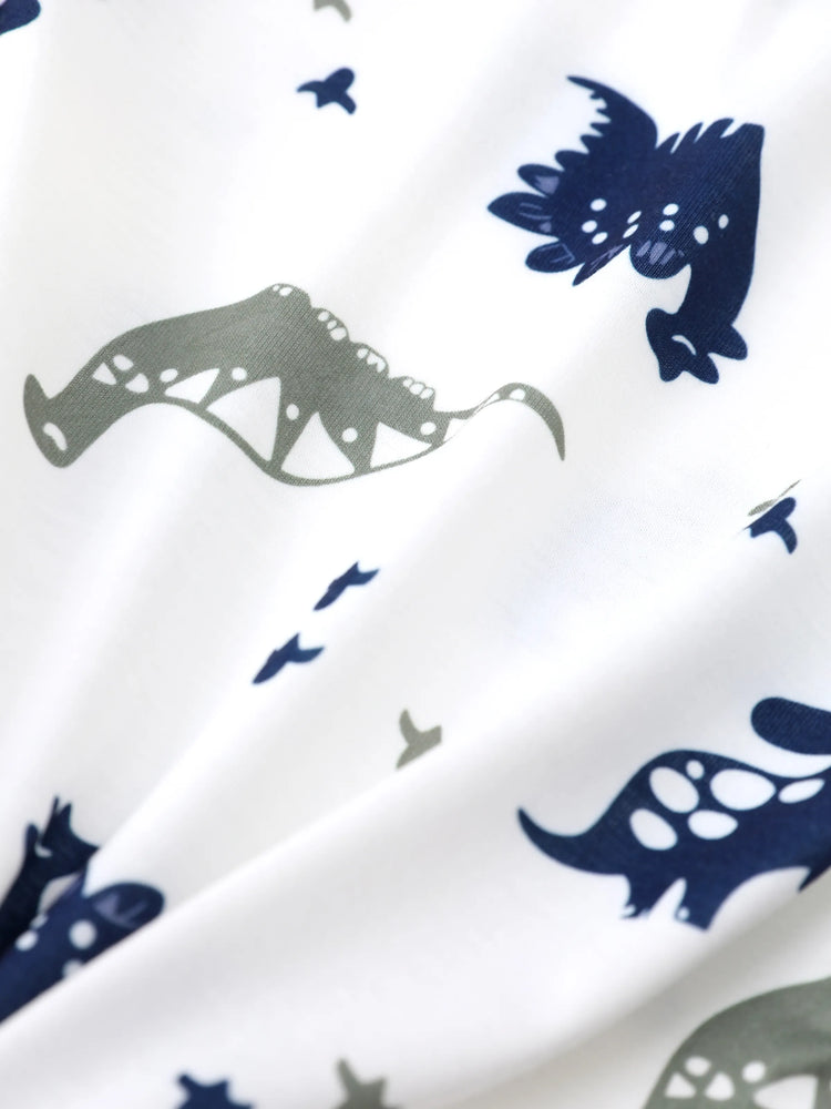 2-teiliges Baby-Jungen-Set mit Kurzarm-T-Shirt und einfarbigen Shorts Armeegrün