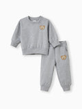 Baby/Toddler Girl/Boy Clothes 2pcs Bear Style Sweatshirt and Pants Set Grey