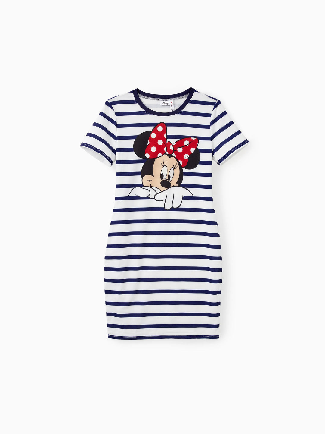 Disney Mickey and Friends Family Matching Stripe & Character Print Short-sleeve Naia™ Dresses and T-shirts Sets COLOREDSTRIPES