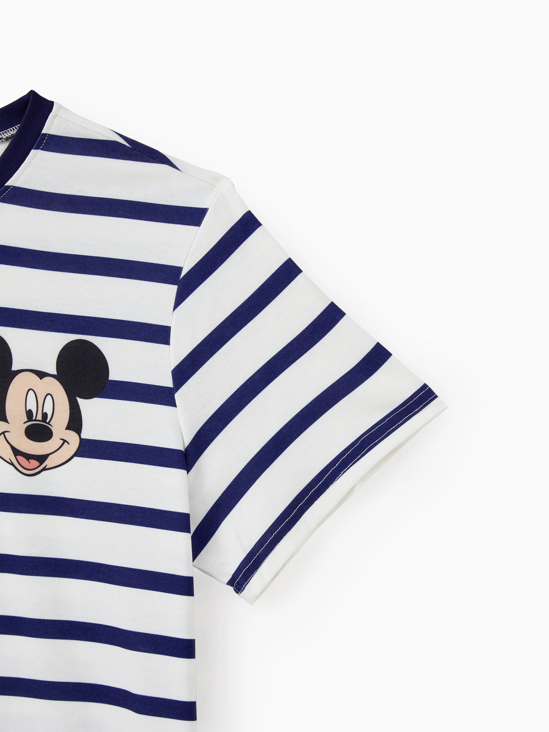 Disney Mickey and Friends Family Matching Stripe & Character Print Short-sleeve Naia™ Dresses and T-shirts Sets COLOREDSTRIPES
