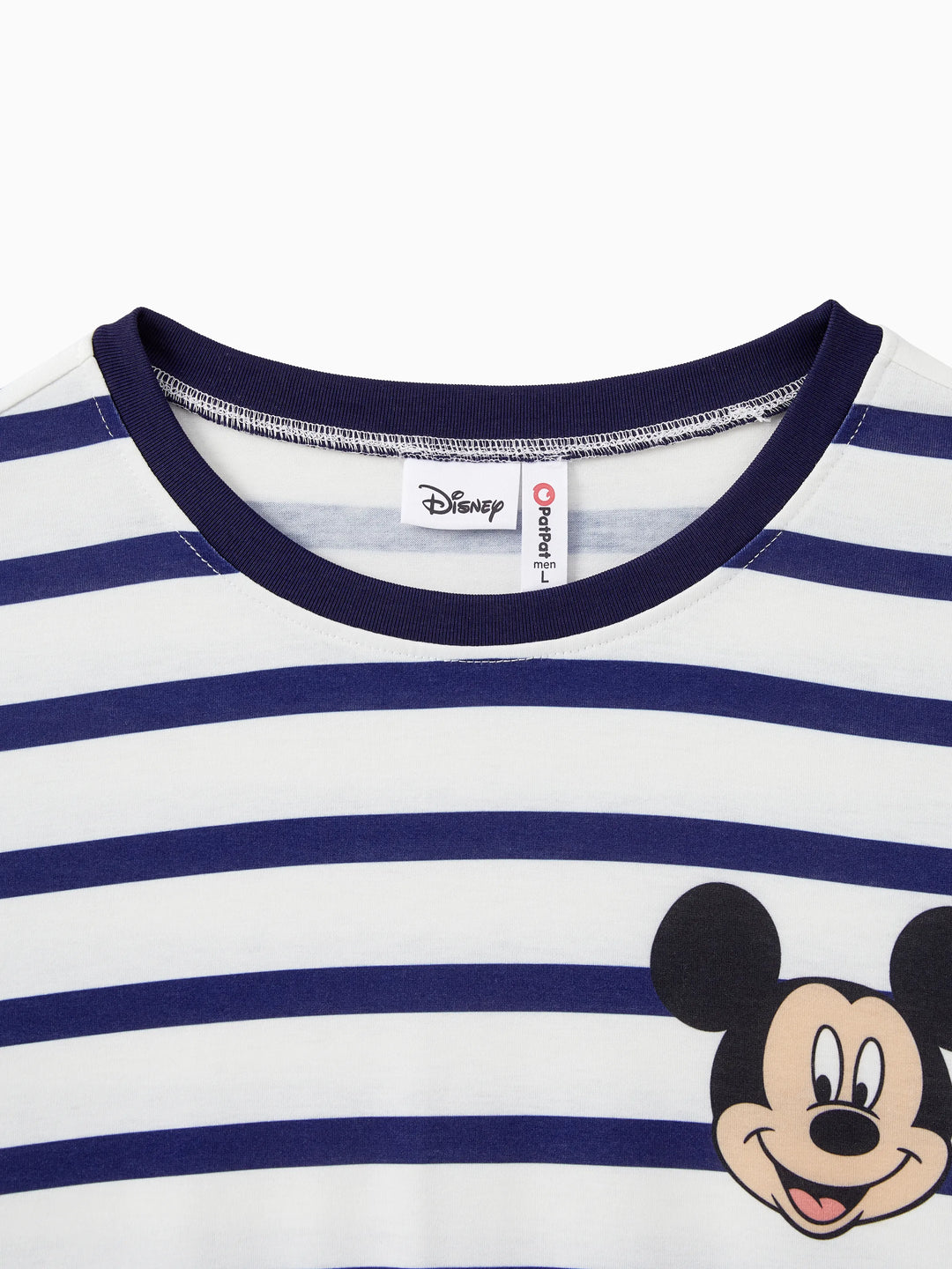 Disney Mickey and Friends Family Matching Stripe & Character Print Short-sleeve Naia™ Dresses and T-shirts Sets COLOREDSTRIPES