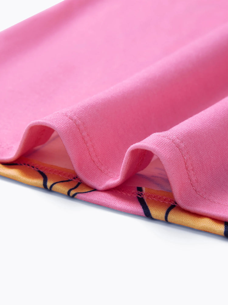 Disney Princess Toddler Girl Naia? Rapunzel Print Ruffled Tee Roseo