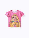 Disney Prinzessin Kleinkind Mädchen Naia™ Charakter Print T-Shirt mit gerüschten Ärmeln roseo