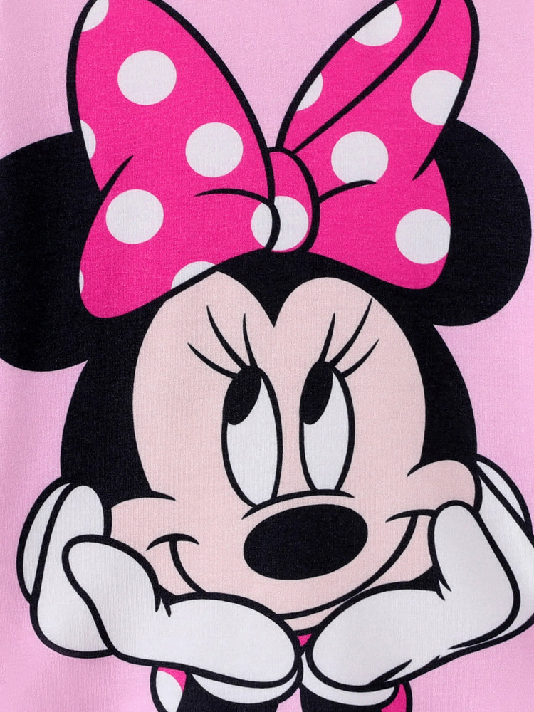 Disney Mickey and Friends Toddler & Kids Girl Minnie Naia? Long-sleeve Tee Pink