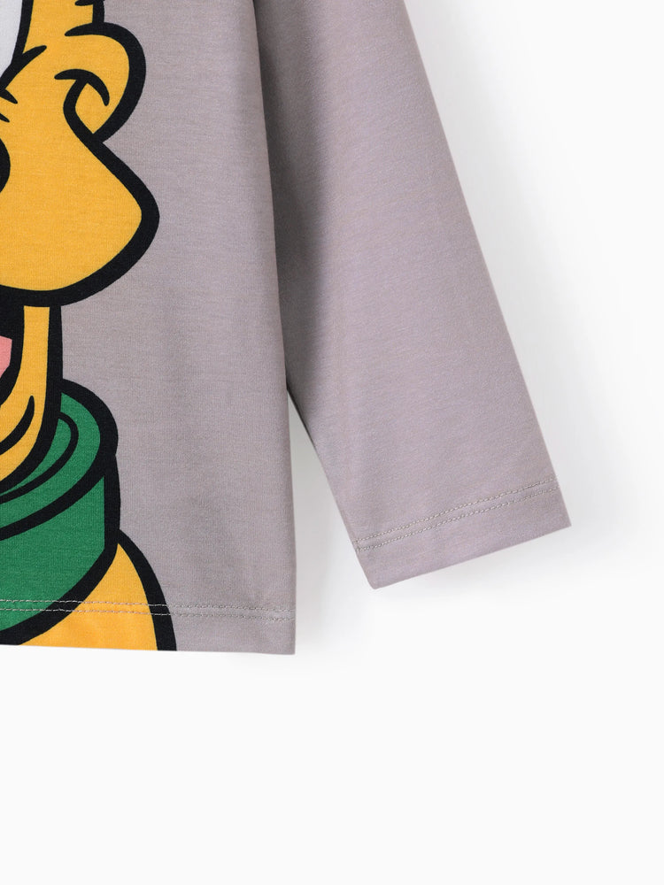 T-shirt à manches longues imprimé Pluto Naia™ Disney Mickey et ses amis pour tout-petit/enfant garçon, orange et rouge