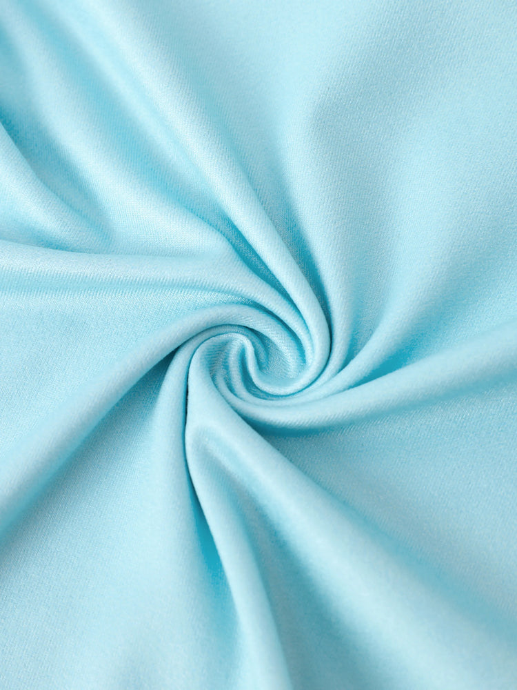 Disney Princess Toddler Girl 2pcs Ariel Print Peplum Tee and Stripe Pants Set Mintblue