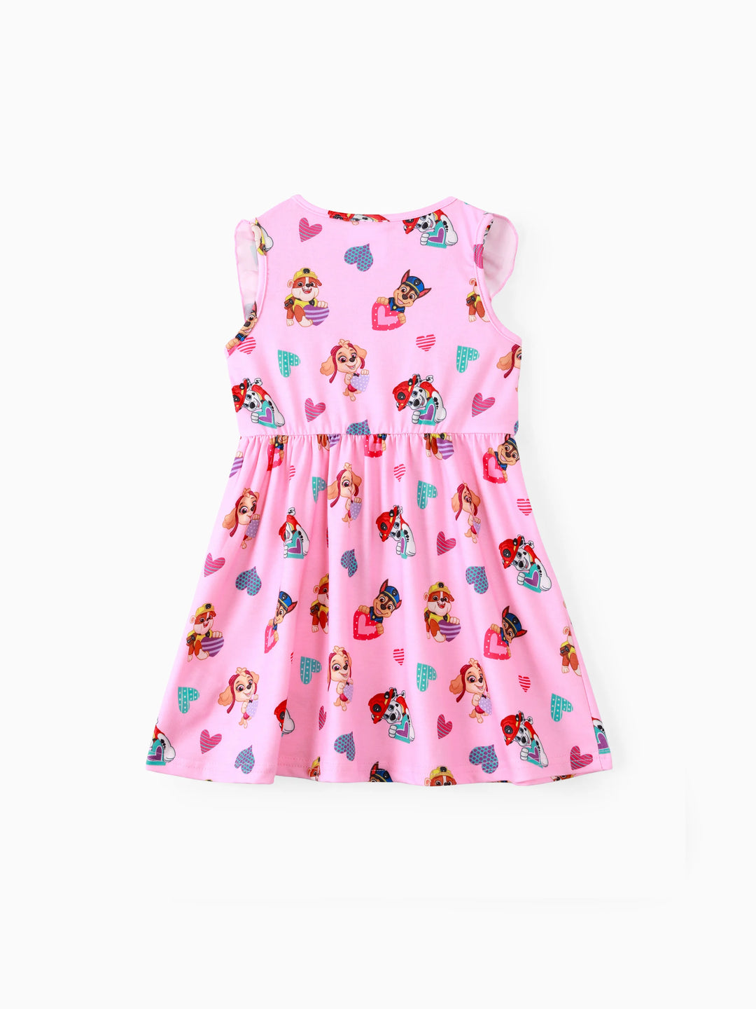 Paw Patrol Kleinkind Mädchen Baumwolle ärmelloses Kleid rosa
