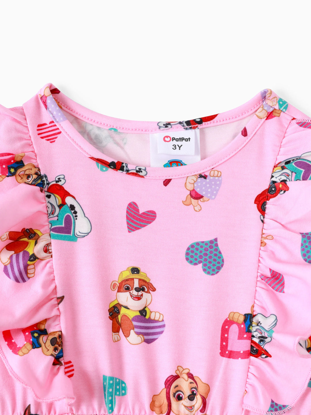 Paw Patrol Kleinkind Mädchen Baumwolle ärmelloses Kleid rosa