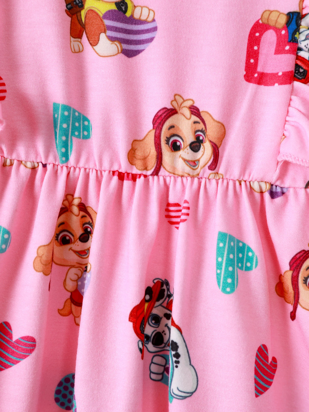 Paw Patrol Kleinkind Mädchen Baumwolle ärmelloses Kleid rosa