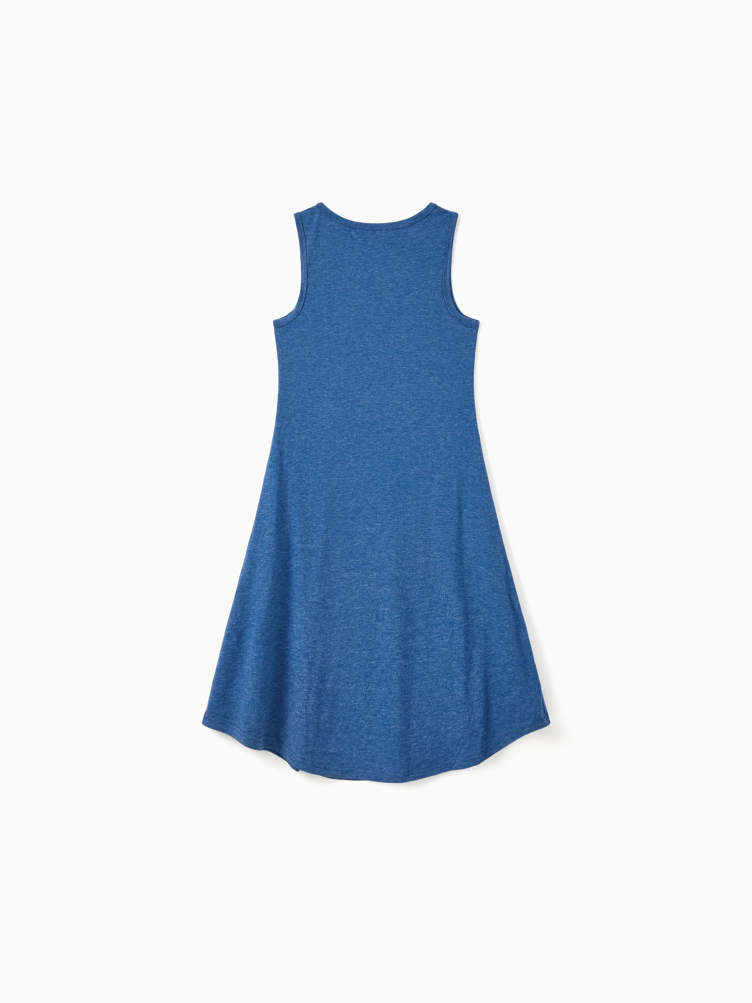 Mommy & me Sets Blue Tank Flowy A-Line Tank Dress with Pockets Blue - PatPat Mommy & me Sets Blue Tank Flowy A-Line Tank Dress with Pockets Blue - PatPat