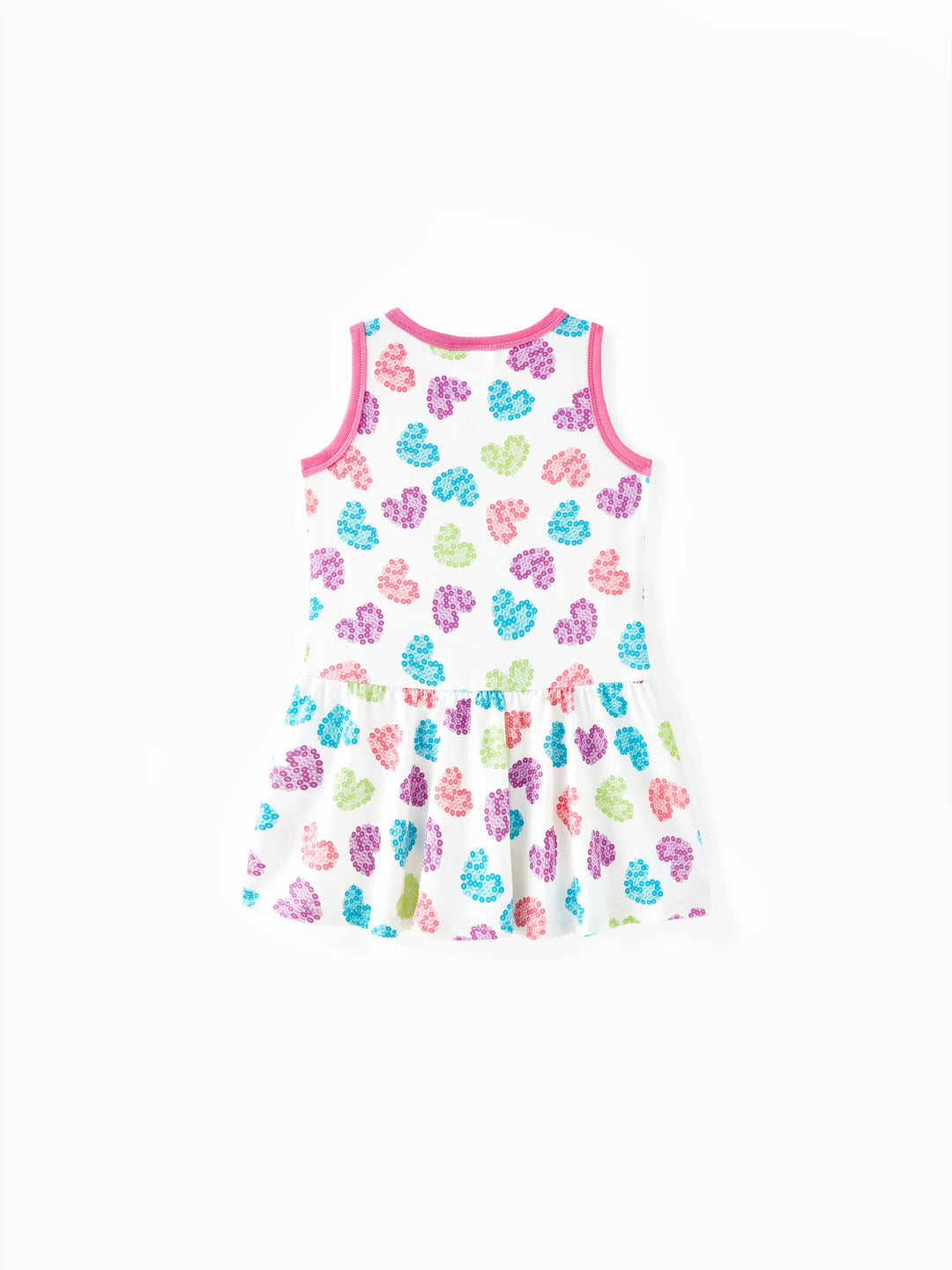 paw patrol kleinkind mädchen herzdruck baumwolle ärmelloses kleid Mehrfarbig