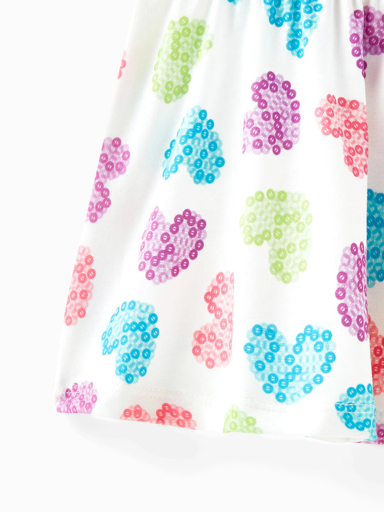 PAW Patrol Toddler Girl Skye Heart Print Naia/Cotton Sleeveless Dress Multi-color