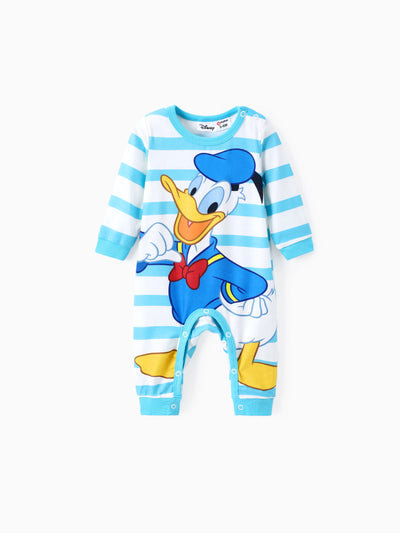 Combinaison bébé fille/garçon Disney Mickey et ses amis Donald Naia™ à imprimé pois/rayures, bleu