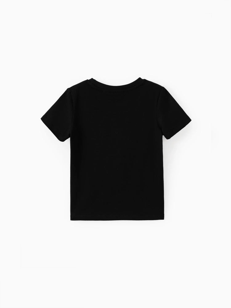 Justice League Toddler Boy Batman/Superman/Wonder Woman/The Flash Cotton Tee Black