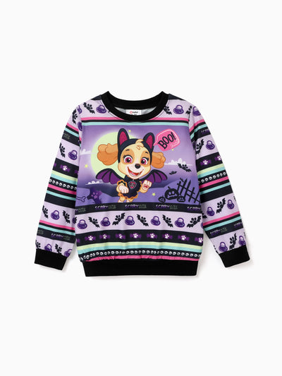 PAW Patrol Halloween Toddler Girl Skye Fun Graphic Sweatshirt Purple