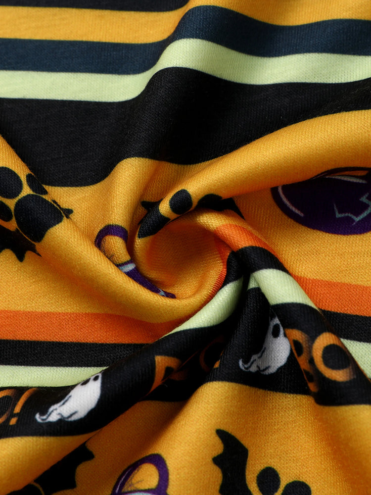 Sweat-shirt graphique amusant pour tout-petit garçon de la Pat' Patrouille d'Halloween Chase Orange