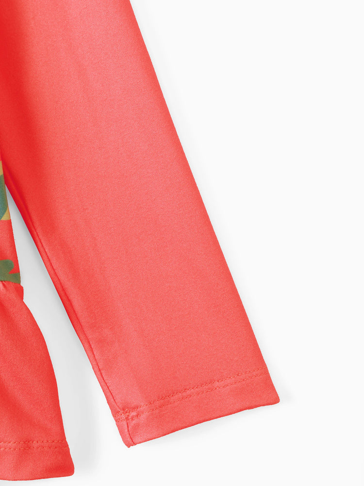 Ensemble 2 pièces Disney Mickey et ses amis pour petite fille, t-shirt à manches longues et pantalon à nœud papillon, imprimé personnage Minnie, rouge clair