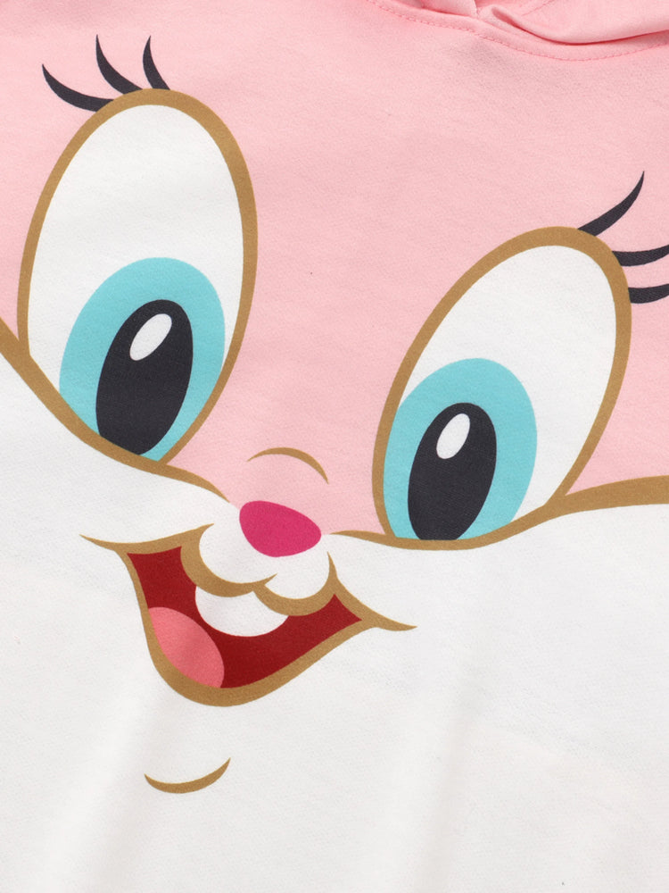 Looney Tunes Toddler/Kid Girl Hooded Sweatshirt Pink